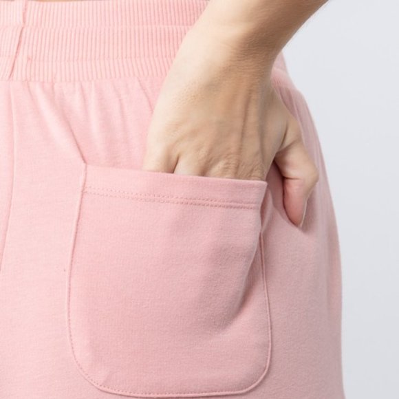 PInk Cotton Blend Pink Joggers - Picture 4 of 4